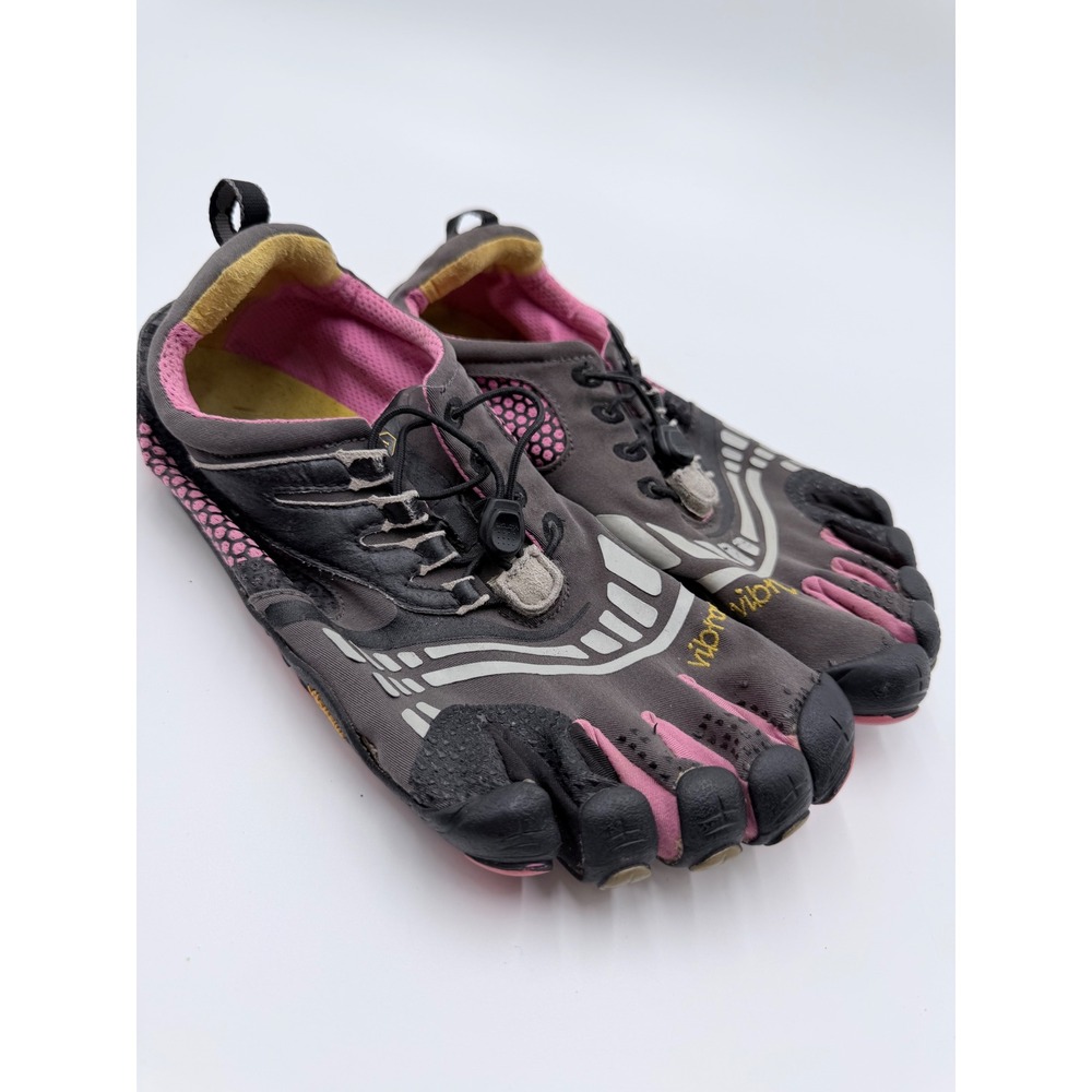 Vibram FiveFingers KomodoSport Womens 37 Gray Pink Minimalist Barefoot Shoes
